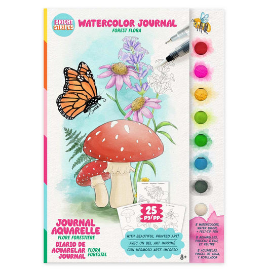 Watercolor Journal Flora from Bright Stripes