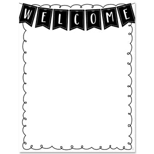 Core Decor Welcome Chart