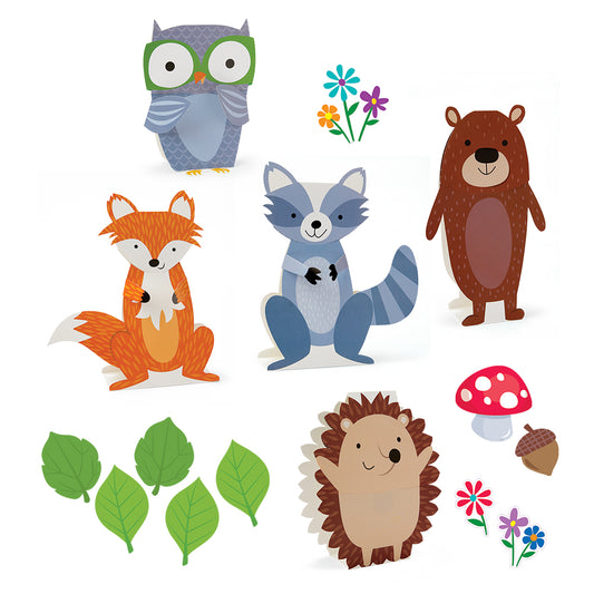 3D POP STAND-UP WOODLAND FRIENDS BULLETIN BOARD SET