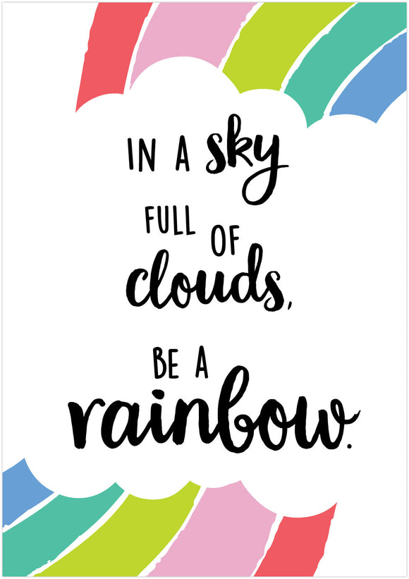 Be a Rainbow Poster Chart