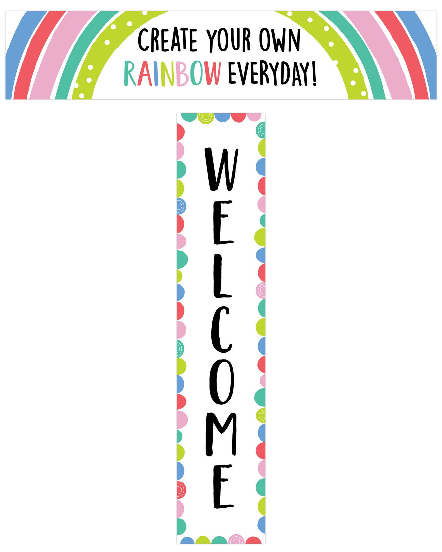 RAINBOW DOODLES BANNER