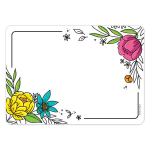 DOODLY BLOOMS (BRIGHT BLOOMS) LABEL