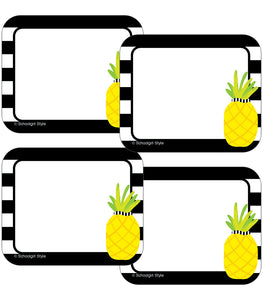 Pineapple Stripe Name Tag