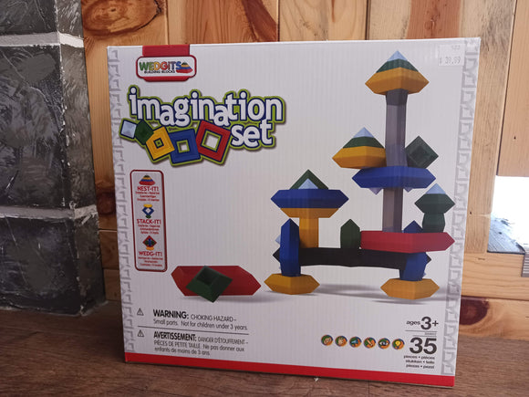 Wedgits Building Blocks - Imagination Set - 35 Pieces
