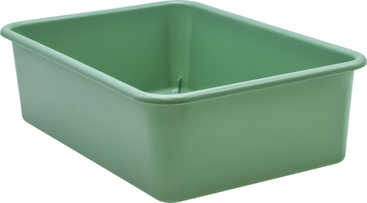 Eucalyptus Green Large Plastic Storage Bin