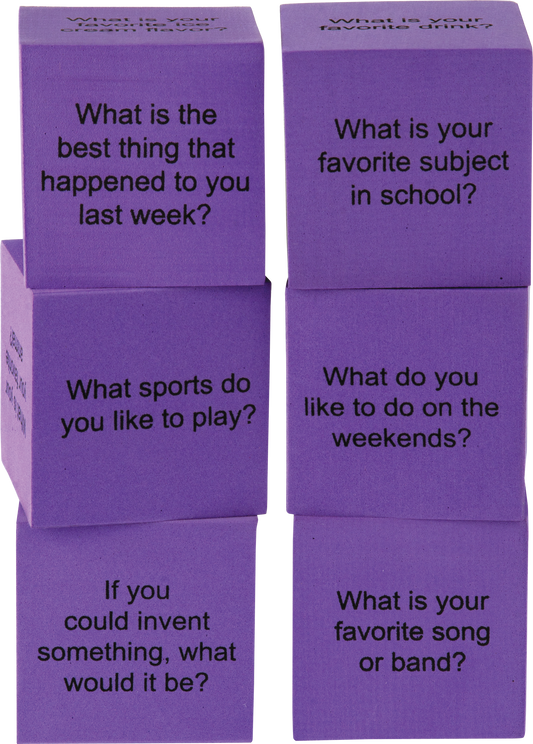 Foam Conversation Cubes