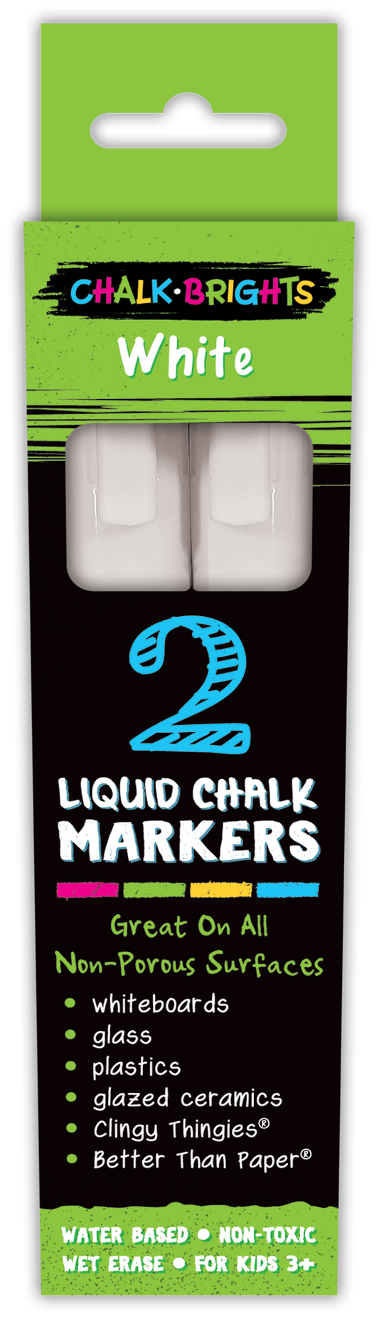 White 2 pk Liquid Chalk Marker