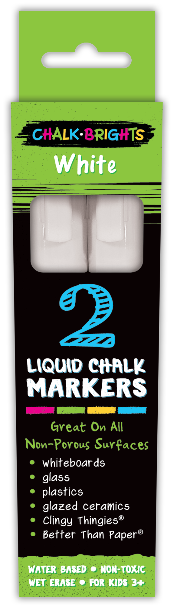White 2 pk Liquid Chalk Marker