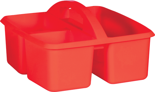 Red Plastic Storage Caddy