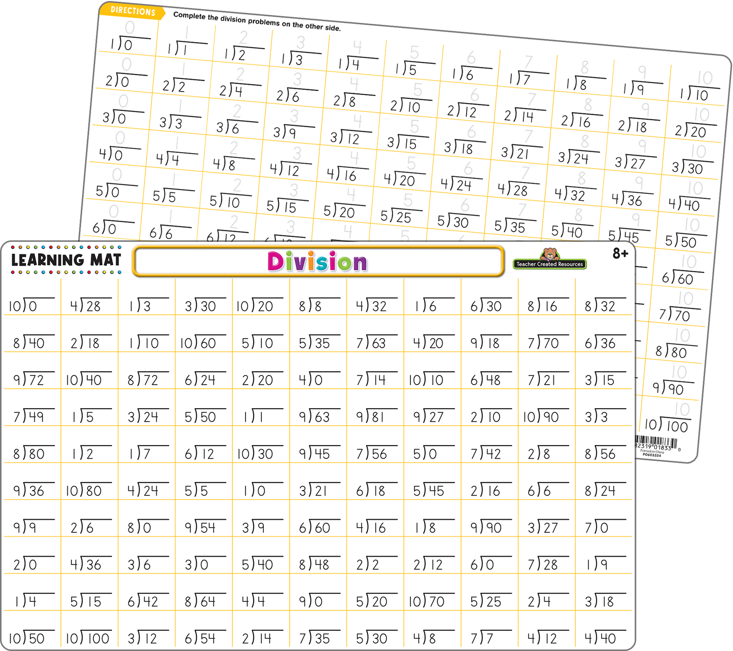 Division Learning Mat