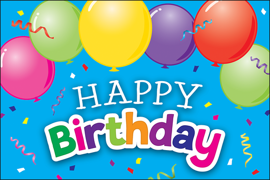 Balloon Bithday Postcards