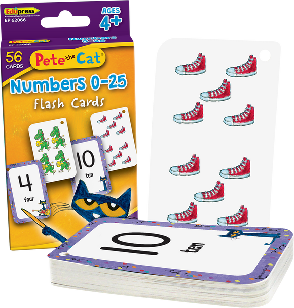 Pete the Cat® Numbers 0–25 Flash Cards