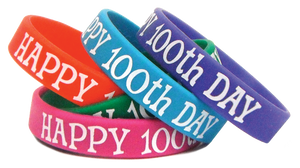 Happy 100th Day Wristbands