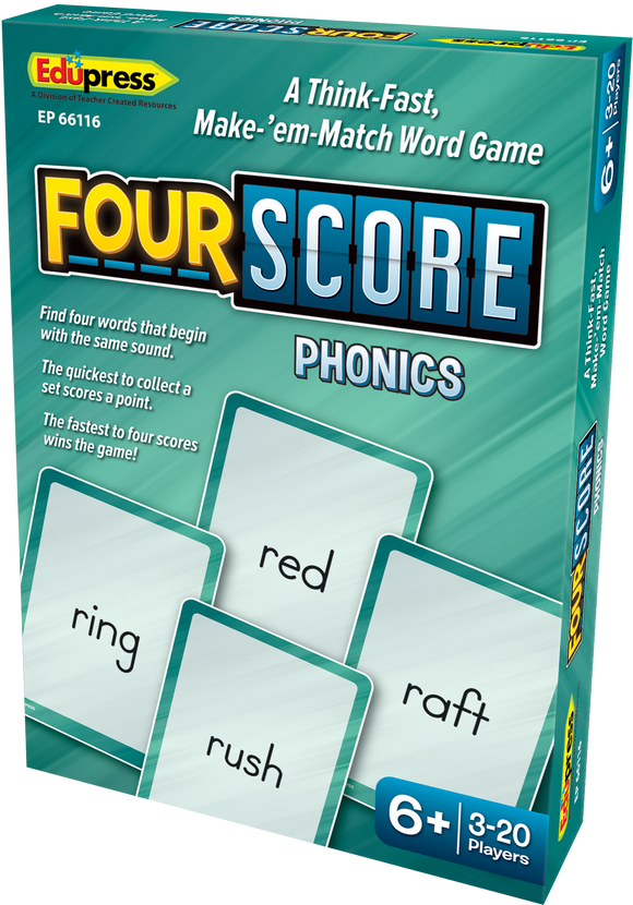 Four Score Card Game: Phonics