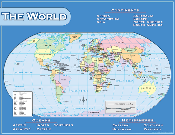 CHART THE WORLD MAP