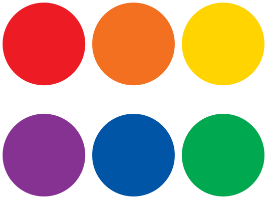 Spot On® Carpet Markers Colorful Circles - 7"