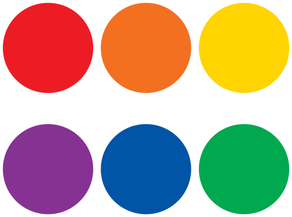 Spot On® Carpet Markers Colorful Circles - 7