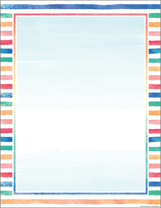 Watercolor Blank Chart