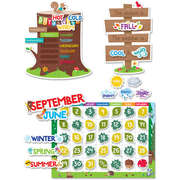 WOODLAND FRIENDS CALENDAR SET