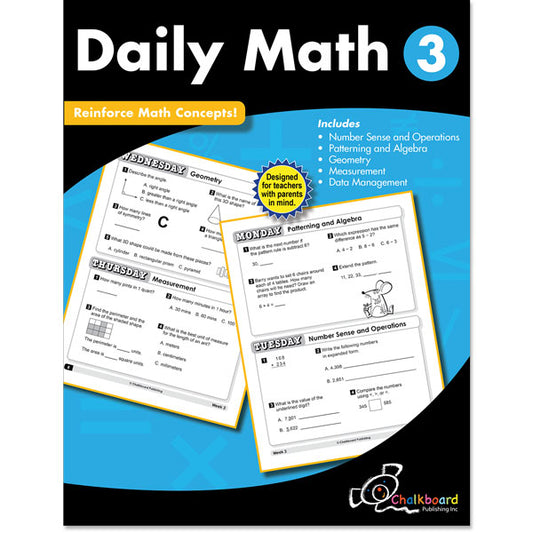 DAILY MATH GRADE 3 CHALKBOARD WORKBOOK