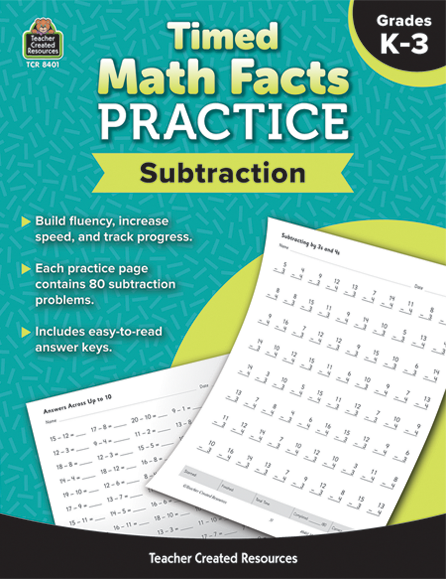 Timed Math Facts Practice: Subtraction