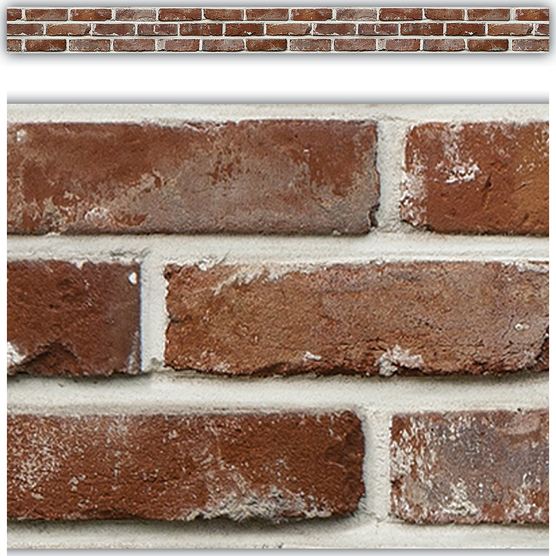 Red Brick Straight Border Trim