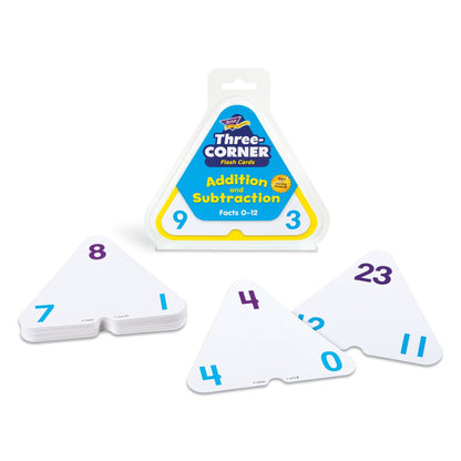 Addition and Subtraction Three-Corner® Flash Cards