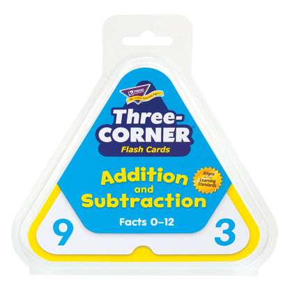 Addition and Subtraction Three-Corner® Flash Cards