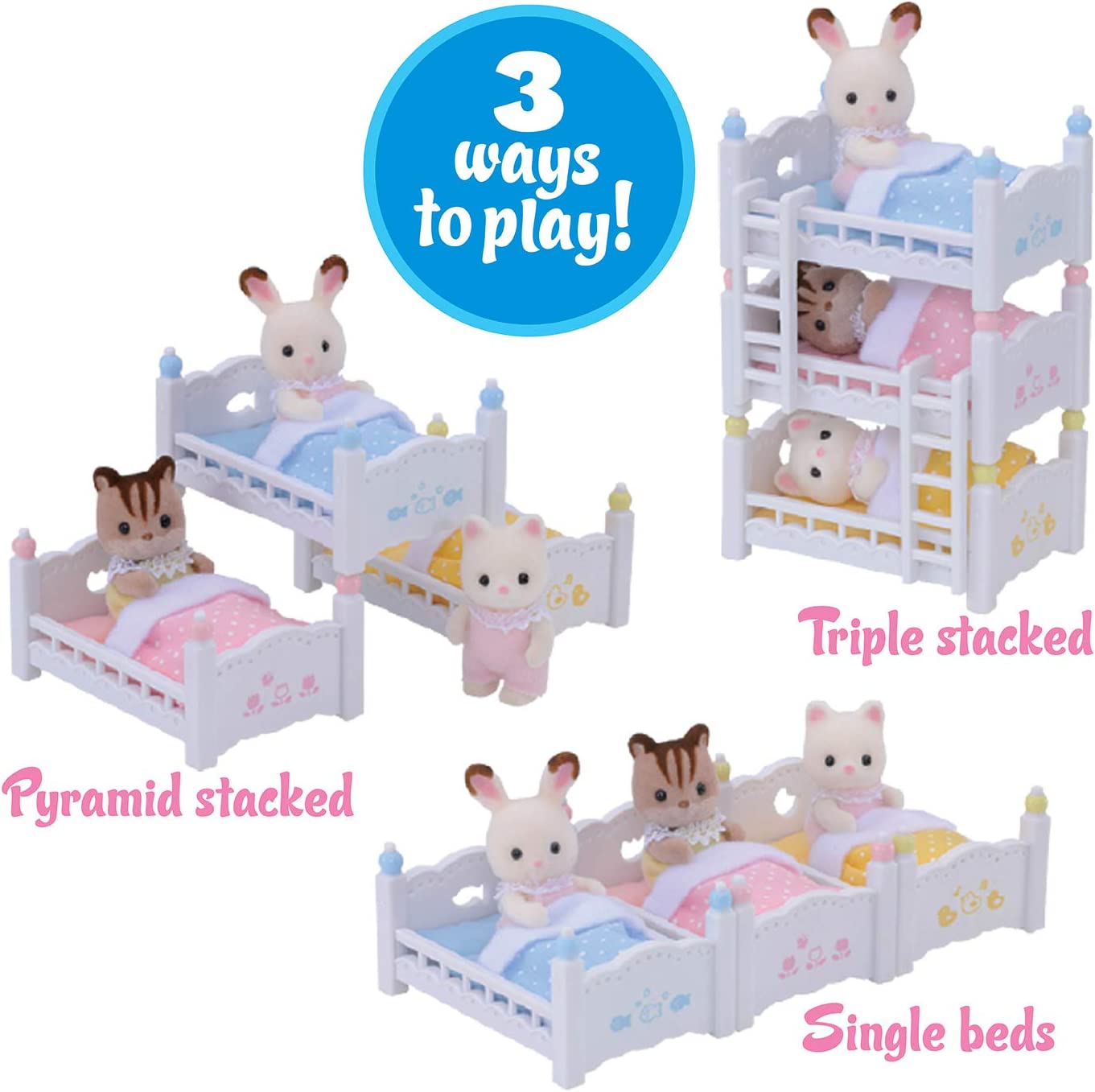 Calico Critters Triple Baby Bunk Beds