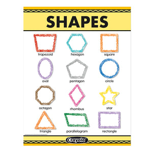 CRAYOLA SHAPES 17 X 22IN CHART
