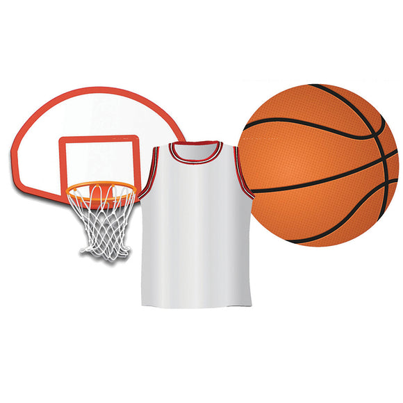 BASKETBALL ASSORTED CUT OUTS