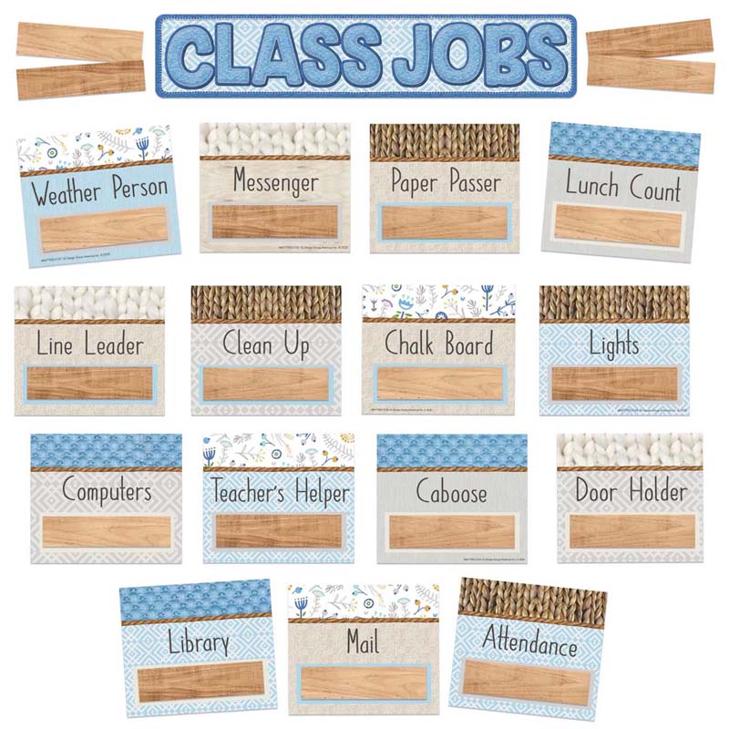 CLOSE-KNIT CLASS JOBS MINI BULLETIN BOARD SET