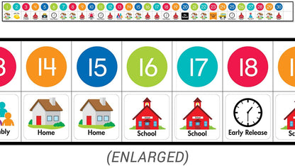 Core Decor Linear Calendar Bulletin Board Set