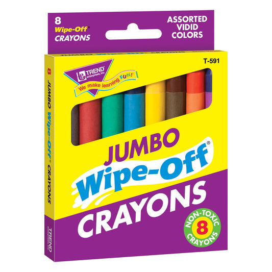 CRAYONS JUMBO WIPE OFF