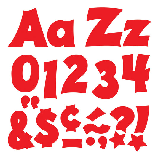 LETTERS 4" Friendly Red