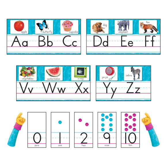 Color Harmony Photo Alphabet Bulletin Board Set