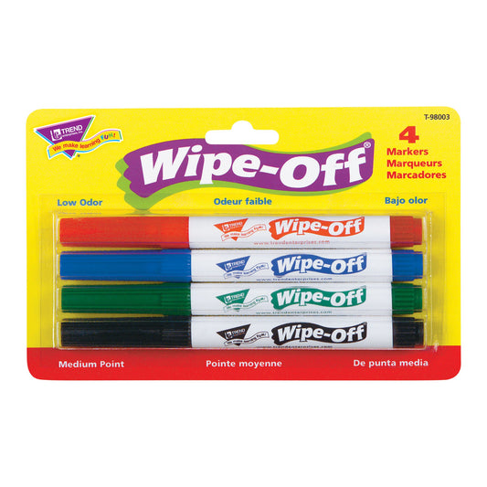 WIPE-OFF MARKERS    QTY 4