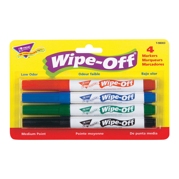 WIPE-OFF MARKERS    QTY 4