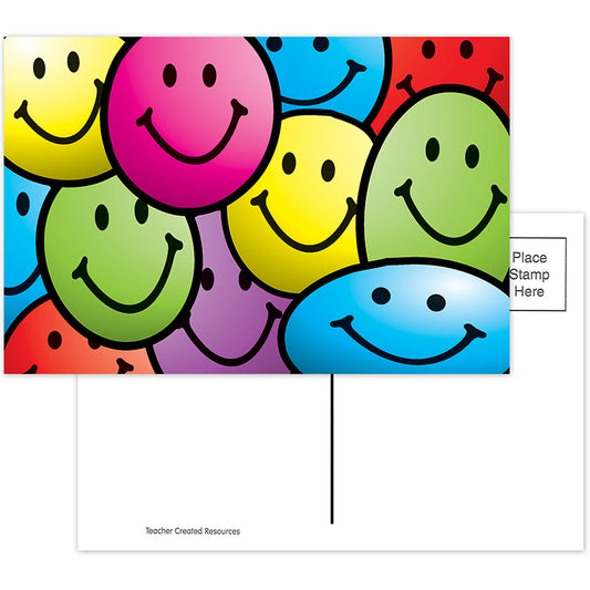 POSTCARD SMILEY FACES
