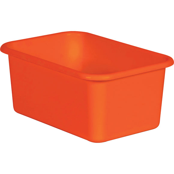 Orange Small Storage Bin