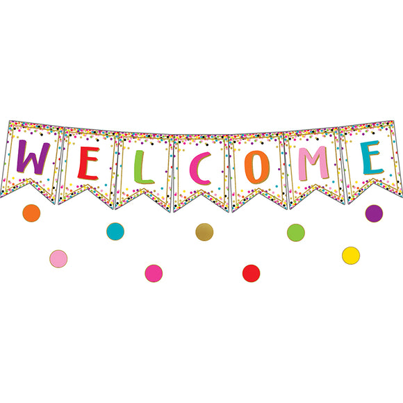 Confetti Pennant Welcome BBSET