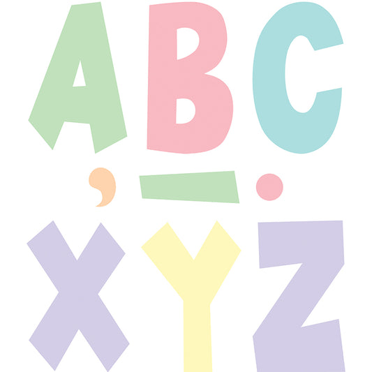 Fun Font Letters 7" Pastel Pop