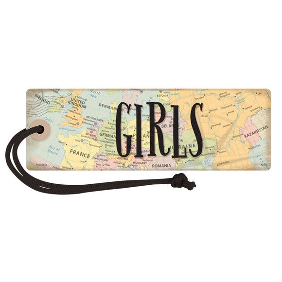 Travel Map Girls Hall Pass