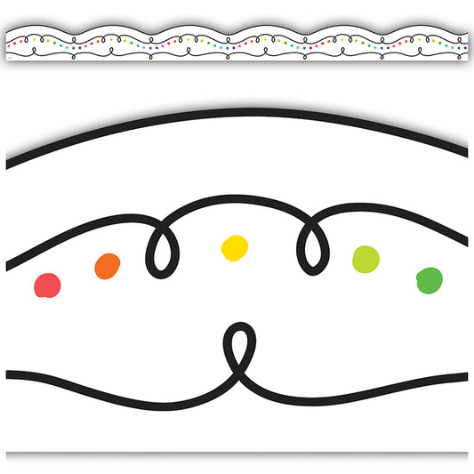 Squiggles & Colorful Dots Trim