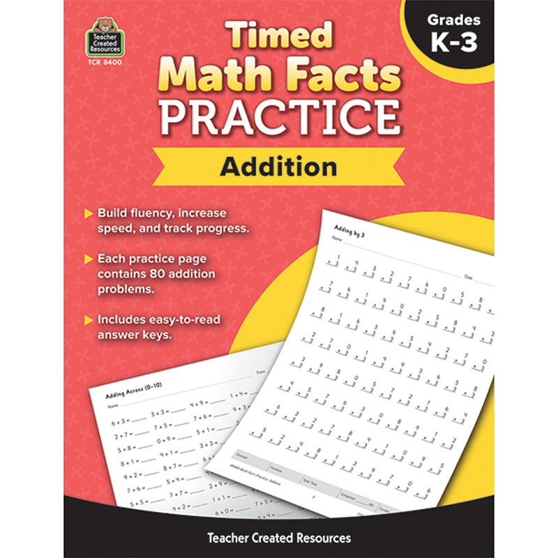 Tiny Tim Math Questions Adding Addition Timed Math Practice – School Crossing & Toy Station