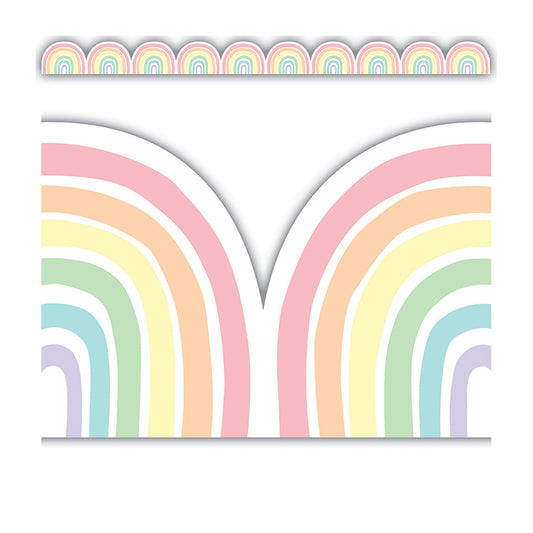 Pastel Pop Rainbows Magnetic Border