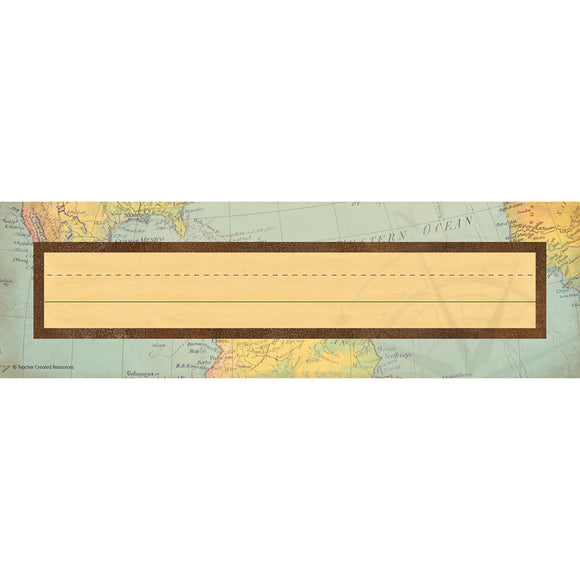 Travel the Map Name Plates