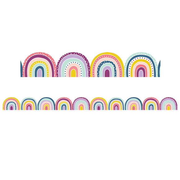 OH HAPPY DAY RAINBOWS DIE-CUT BORDR – School Crossing & Toy Station