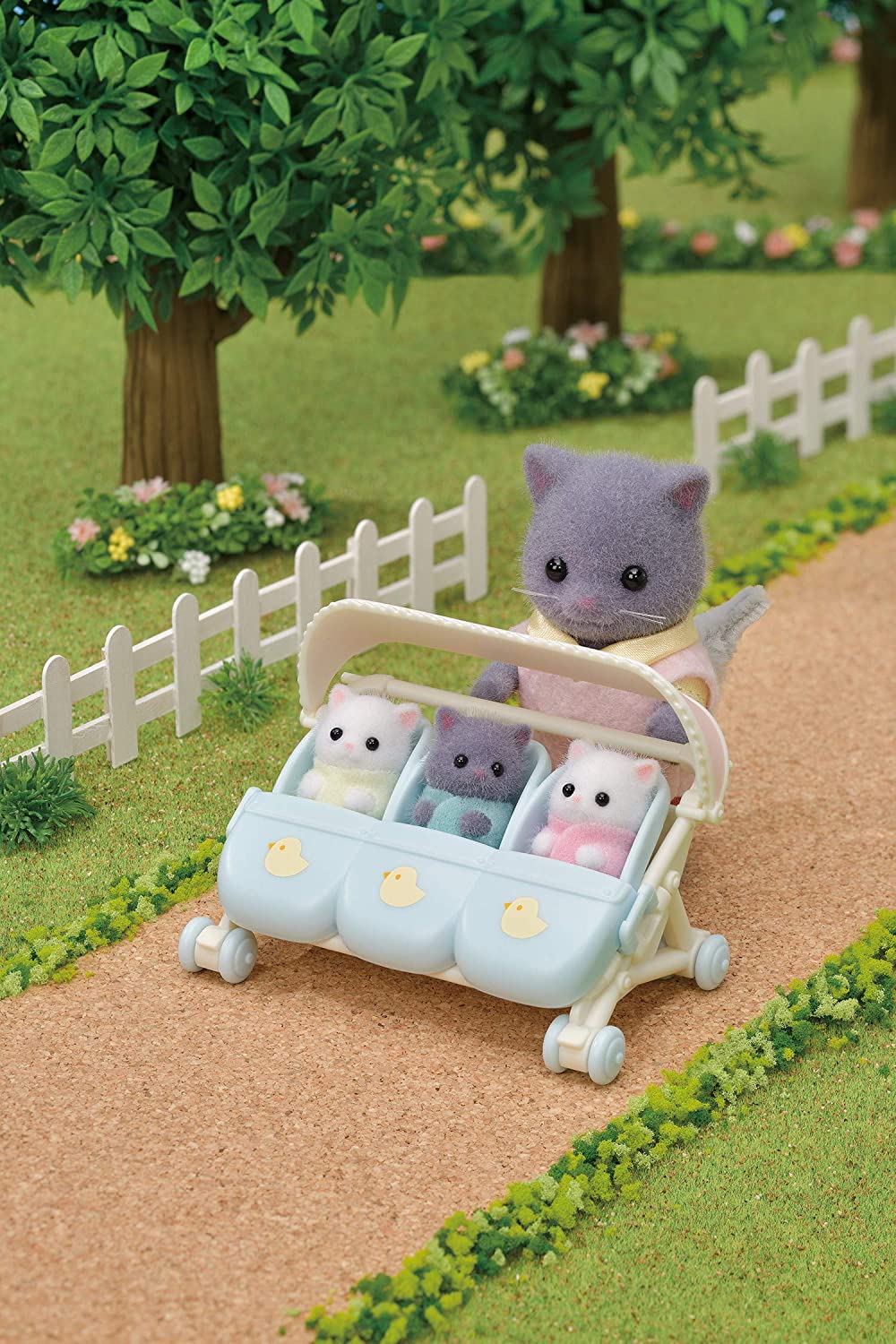 Calico Critters Triplets Stroller