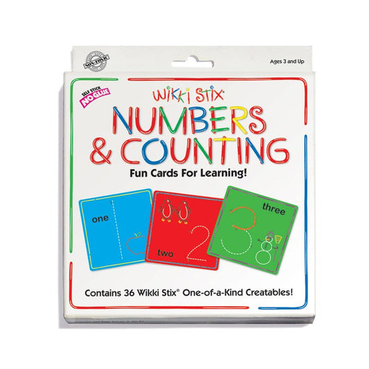 Numbers & Counting Wikki Stix Learning Cards